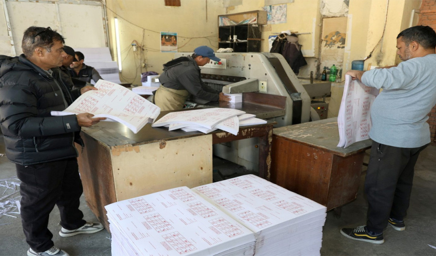 १४ जिल्लाको मात्रै मतपत्र छाप्न बाँकी