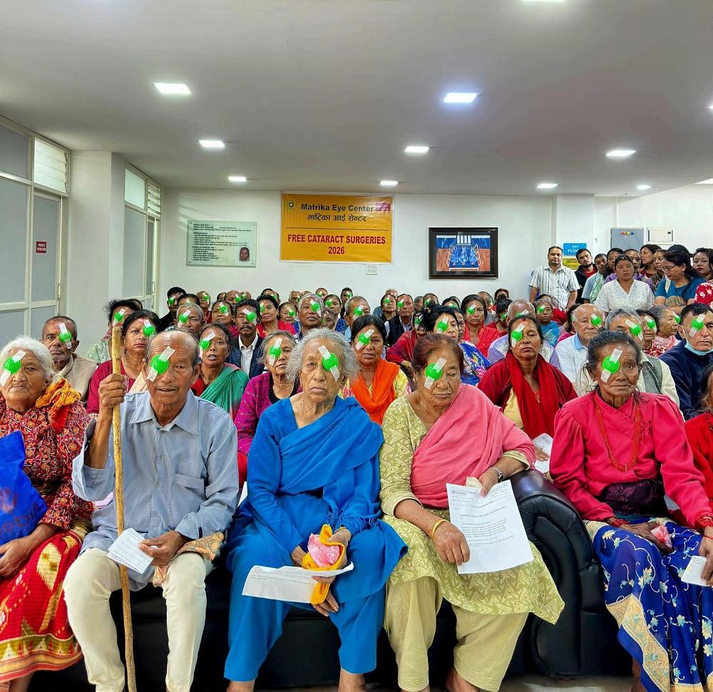 ३३७ जनाको निःशुल्क मोतियाविन्दुको शल्यक्रिया
